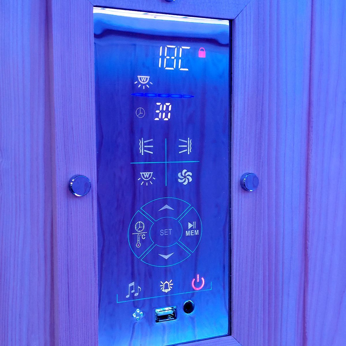 Insignia - KY006 - Infrared Sauna - 1300mm x 1300mm - Your Fitness Hub