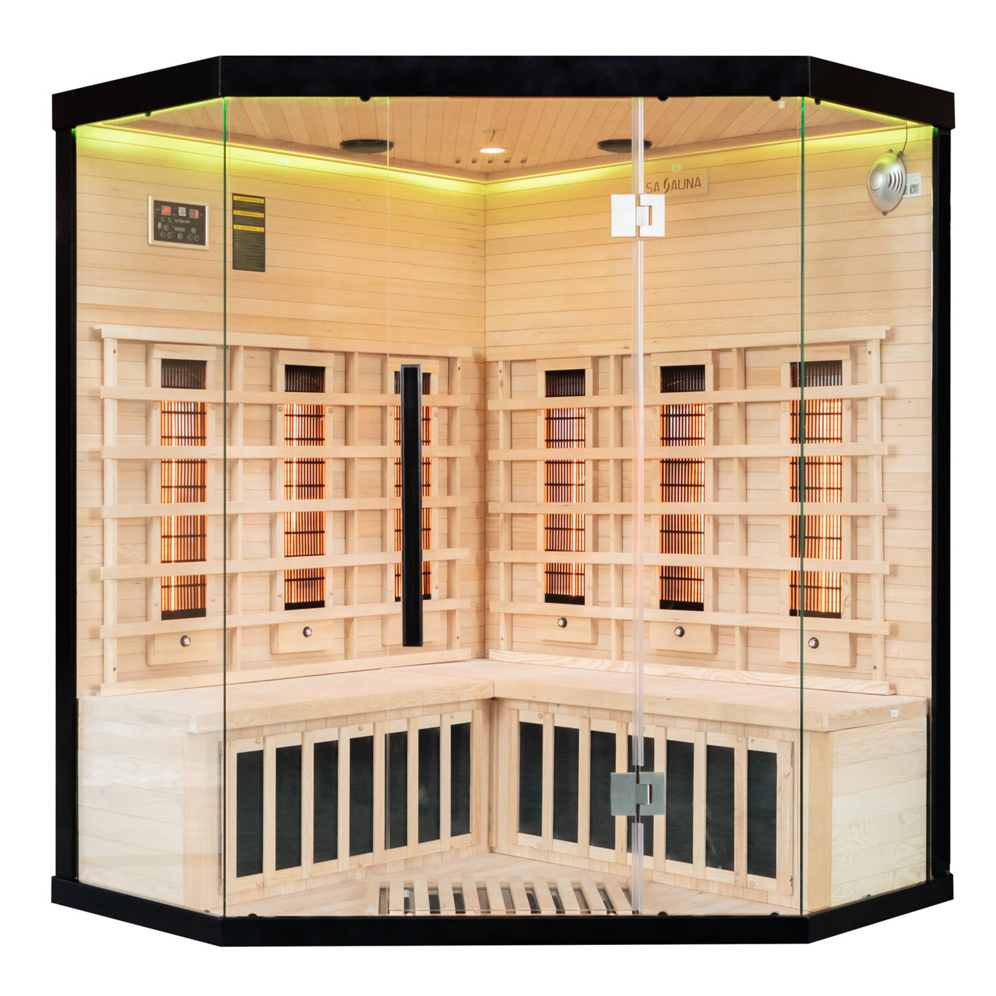 Miracle Sauna - UK-Lux: 4 Person Corner Far Infrared Sauna