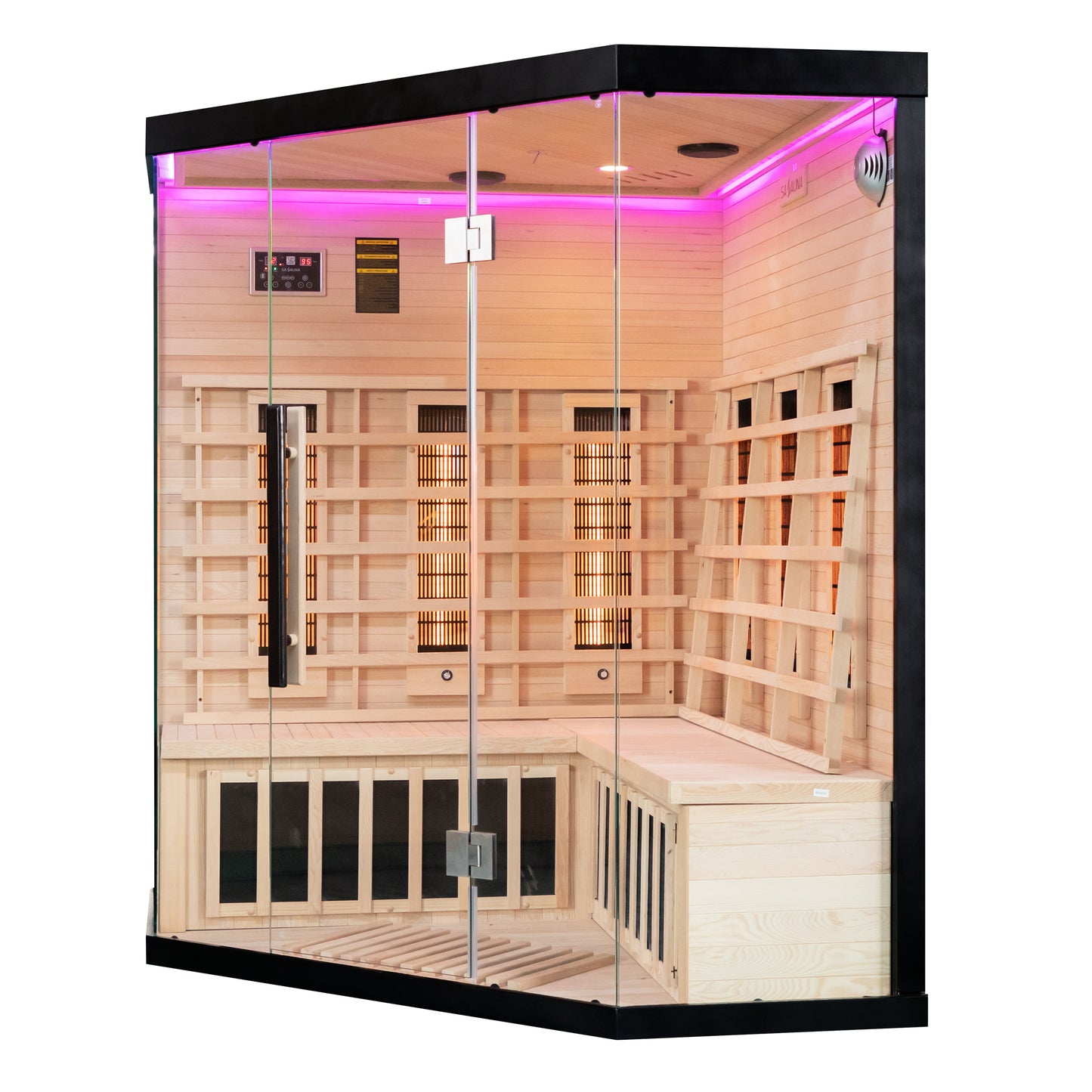 Miracle Sauna - UK-Lux: 4 Person Corner Far Infrared Sauna