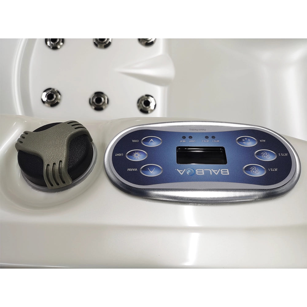 CenturaHeat - Matterhorn Premium 5 Seater Spa Hot Tub – White Pearlescent - Your Fitness Hub