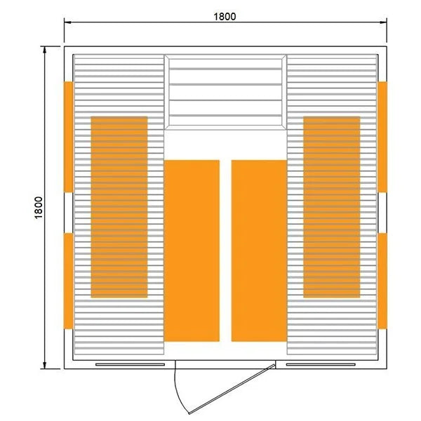 CenturaHeat - 2 Person Infrared Relax Sauna - Your Fitness Hub
