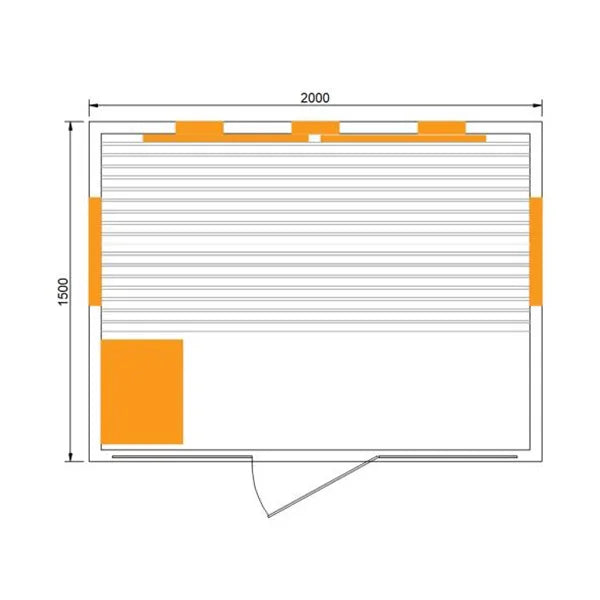 CenturaHeat - 5-8 Person Combination Bio Indoor Sauna - Your Fitness Hub