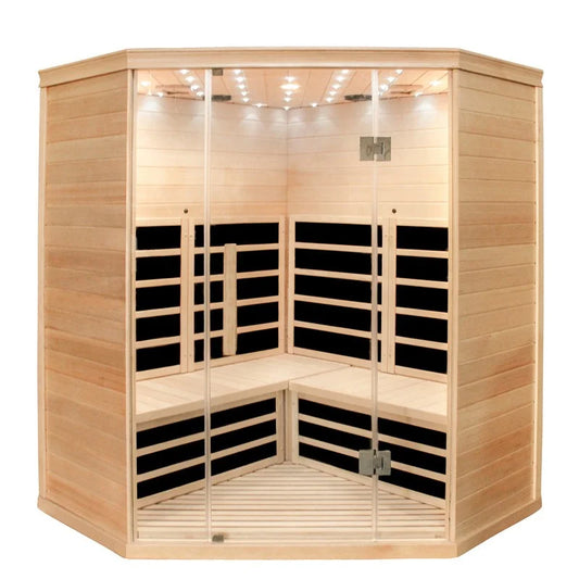 CenturaHeat - 4-5 Person Diamond Corner Sauna - Your Fitness Hub