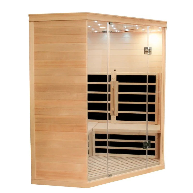 CenturaHeat - 4-5 Person Diamond Corner Sauna - Your Fitness Hub