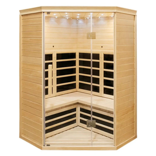 CenturaHeat - 2-3 Person Diamond Corner Sauna - Your Fitness Hub