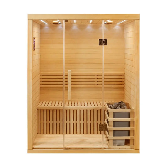 CenturaHeat - Traditional Steam 3 Person Indoor Sauna - HEAT-HS1004 - Your Fitness Hub
