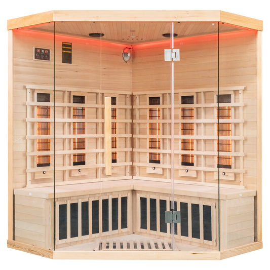 Miracle Sauna - 4 Person Corner Far Infrared Sauna - Your Fitness Hub