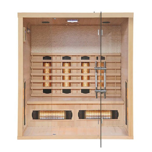 CenturaHeat - 4 Person Glass Sauna Room - Your Fitness Hub