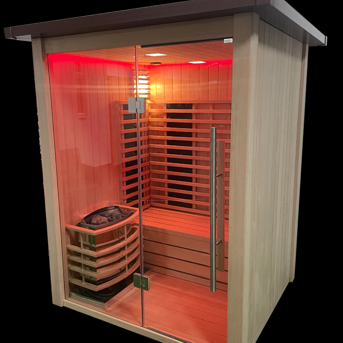 Insignia - MXOS1700 3rd Generation - Outdoor Sauna 1700mm x 1500mm Hybrid - Your Fitness Hub