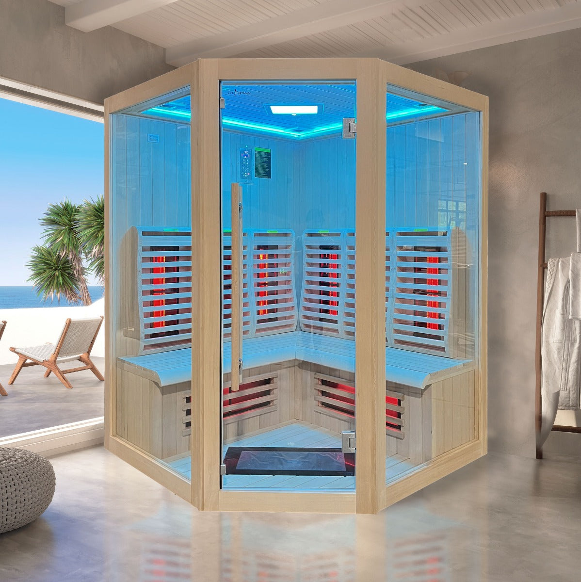 Insignia - KY006 - Infrared Sauna - 1300mm x 1300mm - Your Fitness Hub