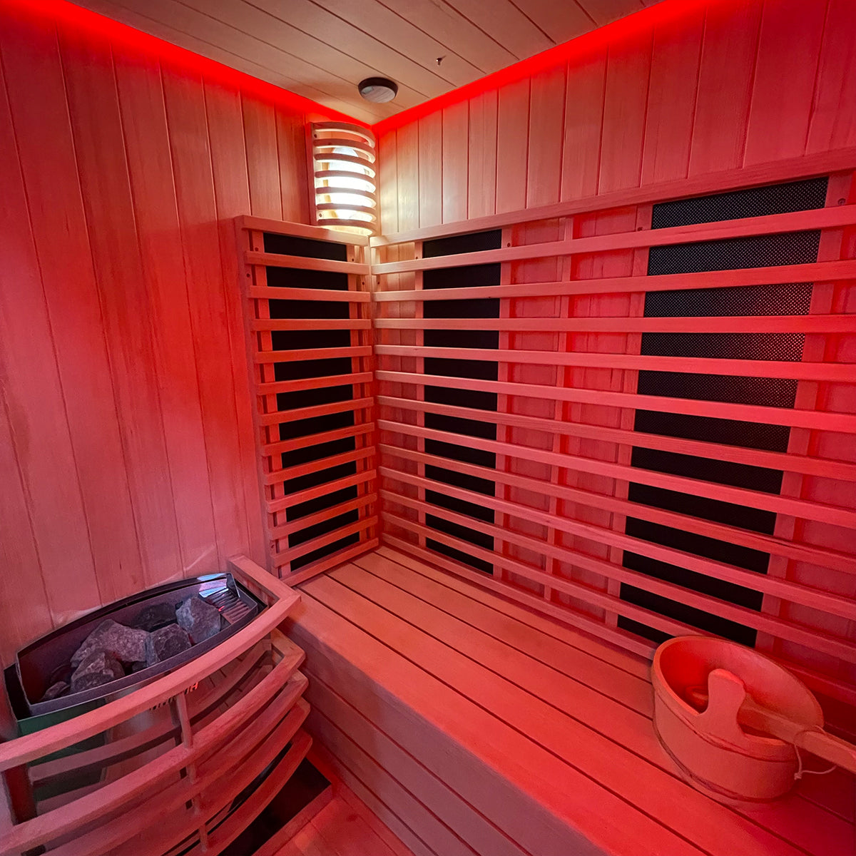 Insignia - MXOS1700 3rd Generation - Outdoor Sauna 1700mm x 1500mm Hybrid - Your Fitness Hub
