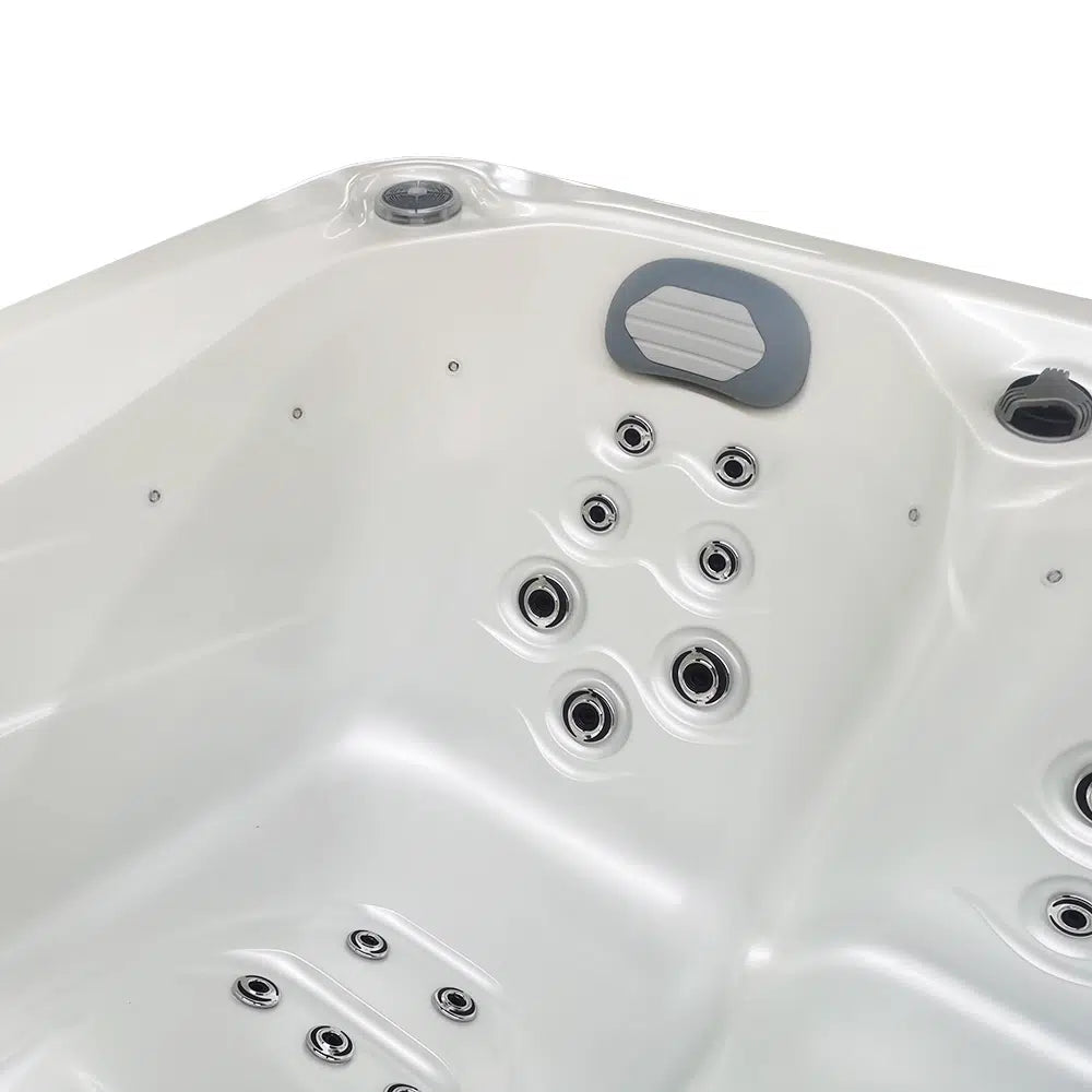 CenturaHeat - Triglav Premium 3-4 Seater Spa Hot Tub – White Pearlescent