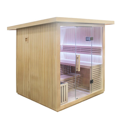 CenturaHeat - 4 Person Steam Outdoor Garden Sauna - Your Fitness Hub
