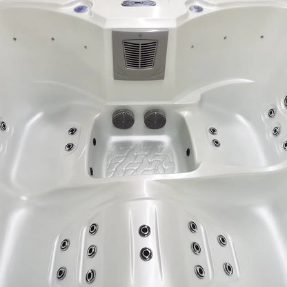 CenturaHeat - Triglav Premium 3-4 Seater Spa Hot Tub – White Pearlescent