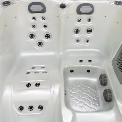 CenturaHeat - Triglav Premium 3-4 Seater Spa Hot Tub – White Pearlescent