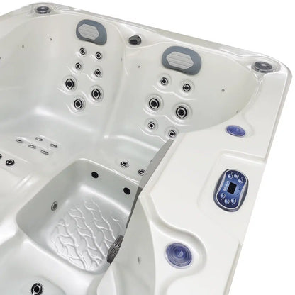 CenturaHeat - Triglav Premium 3-4 Seater Spa Hot Tub – White Pearlescent