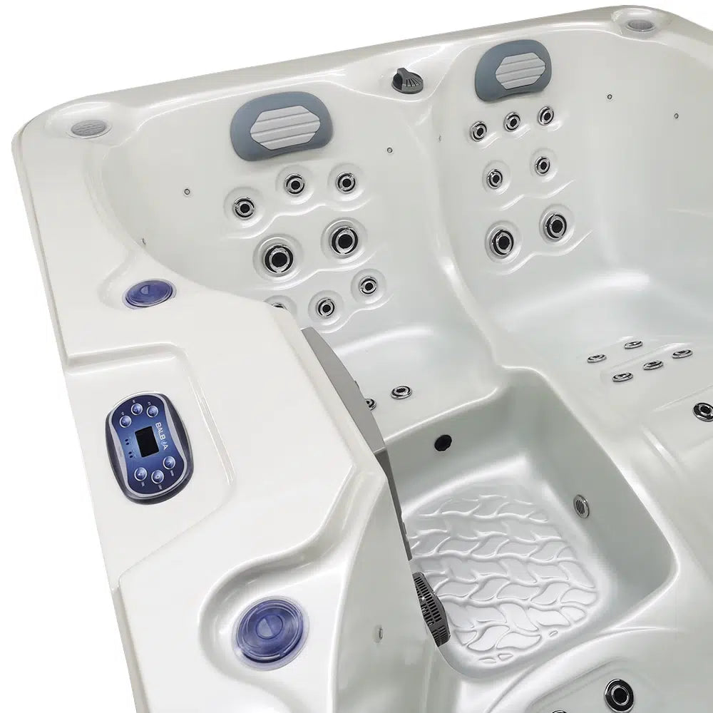 CenturaHeat - Triglav Premium 3-4 Seater Spa Hot Tub – White Pearlescent