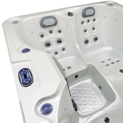 CenturaHeat - Triglav Premium 3-4 Seater Spa Hot Tub – White Pearlescent