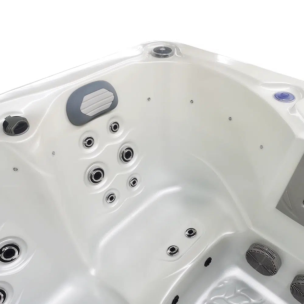 CenturaHeat - Triglav Premium 3-4 Seater Spa Hot Tub – White Pearlescent