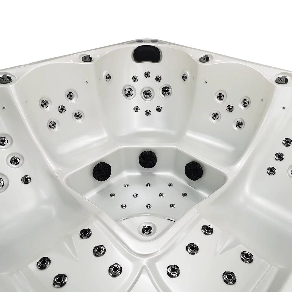 Matterhorn Premium 5 Seater Spa Hot Tub - White - Your Fitness Hub