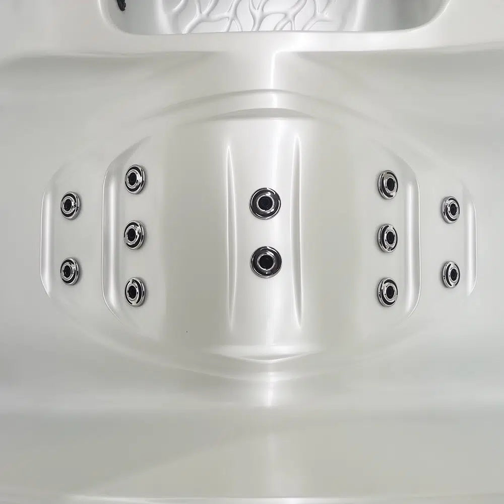 CenturaHeat - Triglav Premium 3-4 Seater Spa Hot Tub – White Pearlescent