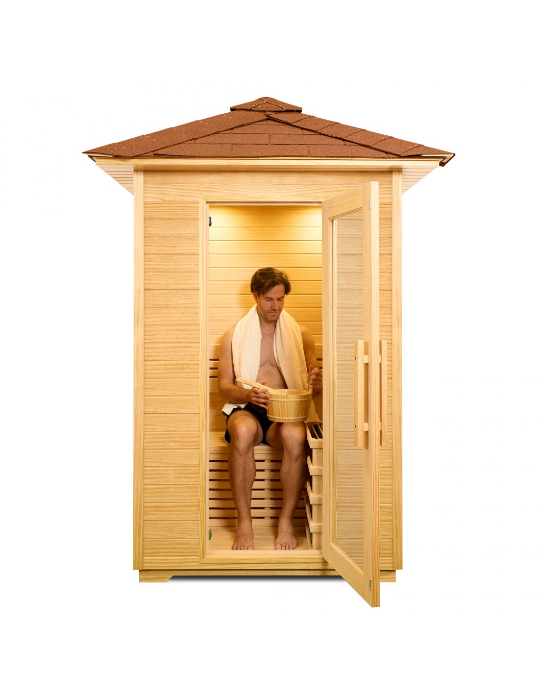 Global Relax - DHARANI S2 OUTDOOR - Steam Sauna For 1/2 People