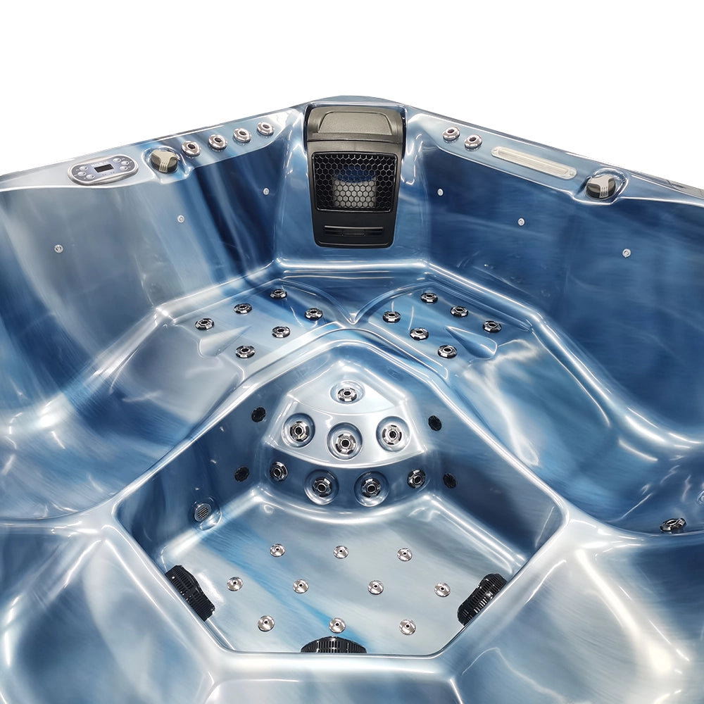 CenturaHeat - Matterhorn Premium 5 Seater Spa Hot Tub – Ocean Wave