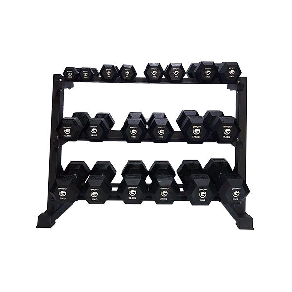 Gym Gear - 3 Tier Hex Dumbbell Rack