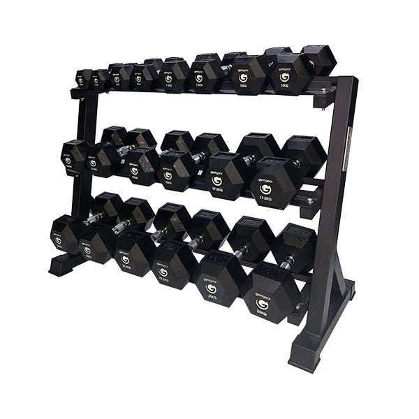 Gym Gear - 3 Tier Hex Dumbbell Rack