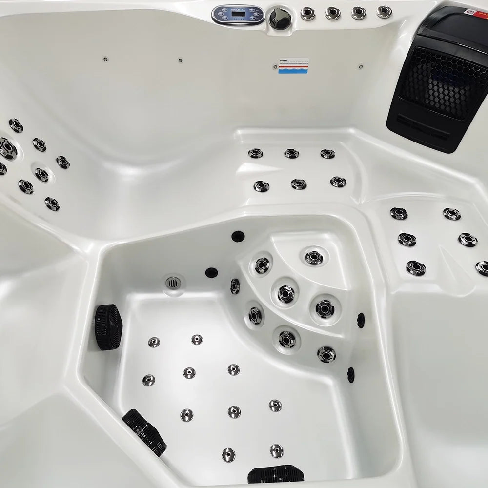 Matterhorn Premium 5 Seater Spa Hot Tub - White - Your Fitness Hub