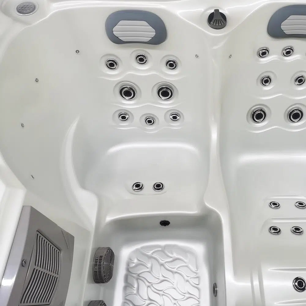 CenturaHeat - Triglav Premium 3-4 Seater Spa Hot Tub – White Pearlescent