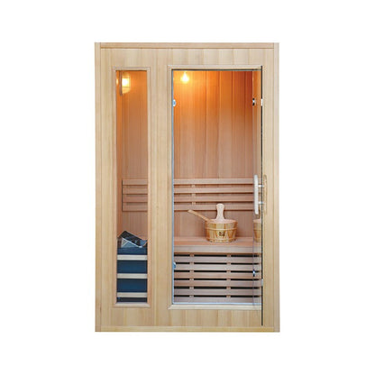 CenturaHeat - Traditional Steam Double 2 Person Indoor Sauna - Your Fitness Hub