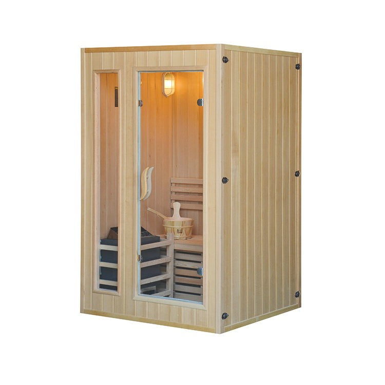 CenturaHeat Traditional Steam Double 2 Person Indoor Sauna - Your Fitness Hub