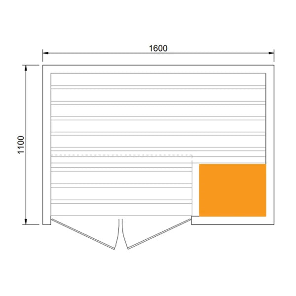 CenturaHeat - 2 Person Traditional Relax Sauna