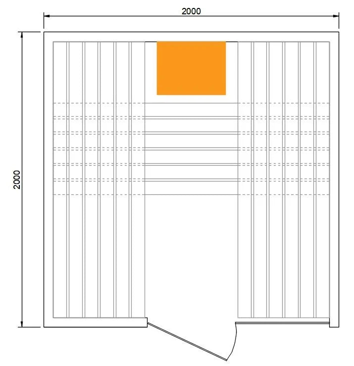 CenturaHeat - 2-3 Person Traditional Relax Sauna