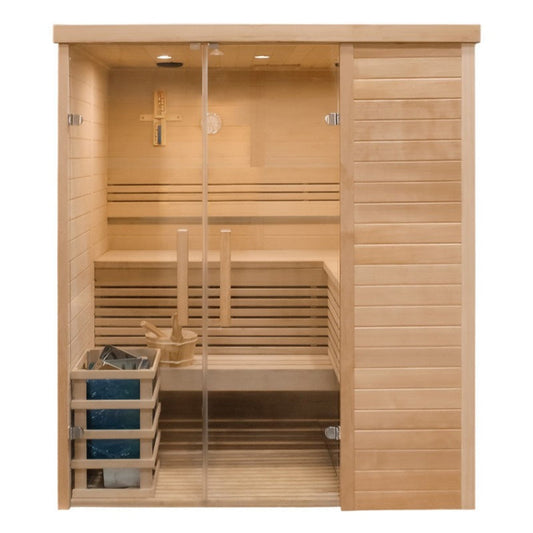 CenturaHeat 3 Person Traditional Steam Relax Indoor Sauna - Your Fitness Hub