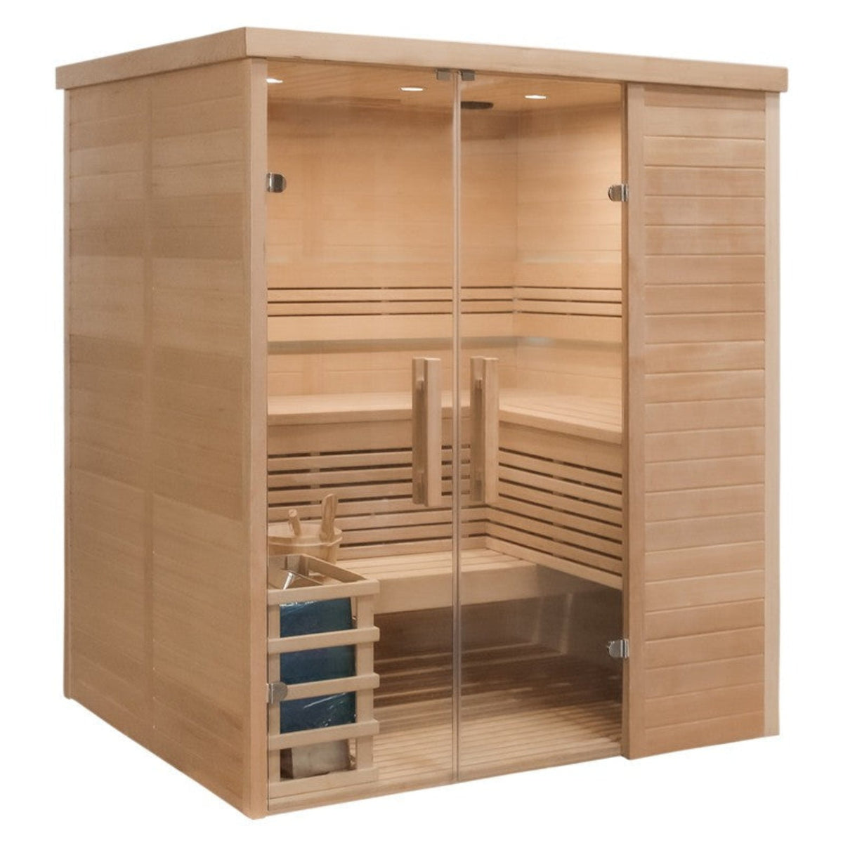 CenturaHeat 3 Person Traditional Steam Relax Indoor Sauna - Your Fitness Hub