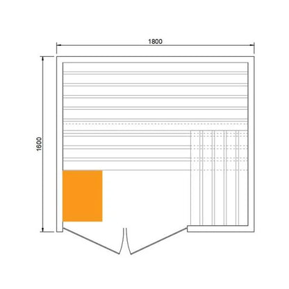 CenturaHeat - 3 Person Traditional Relax Sauna - Your Fitness Hub