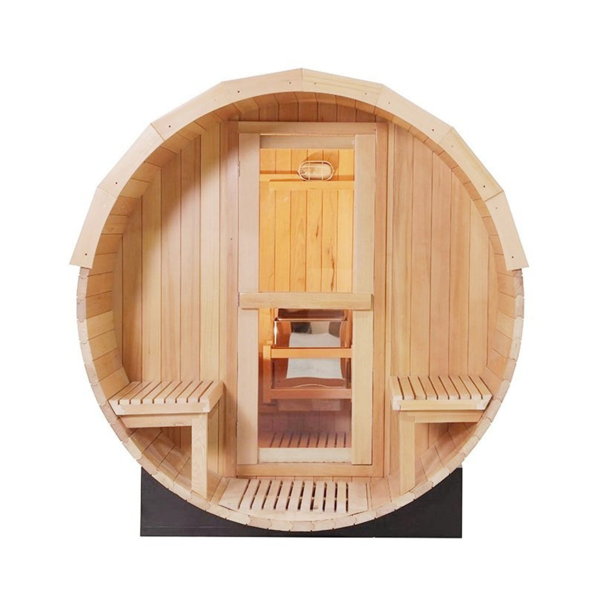 CenturaHeat 4-6 Person Outdoor Wood Barrel Steam Sauna - Your Fitness Hub