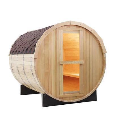 CenturaHeat - 4-6 Person Outdoor Wood Barrel Sauna - HEAT-HS2002 - Your Fitness Hub