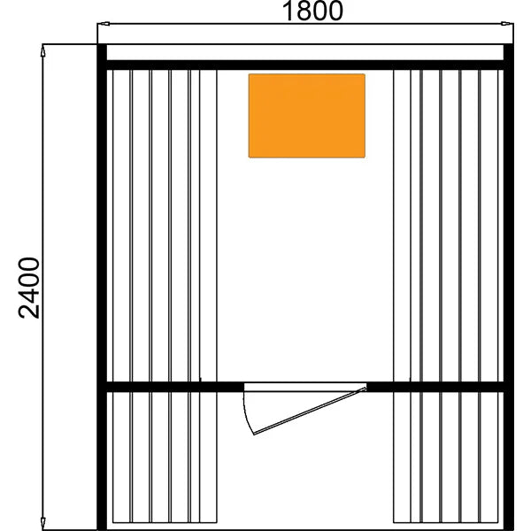 CenturaHeat - 4-6 Person Outdoor Wood Barrel Sauna - HS-BS002A