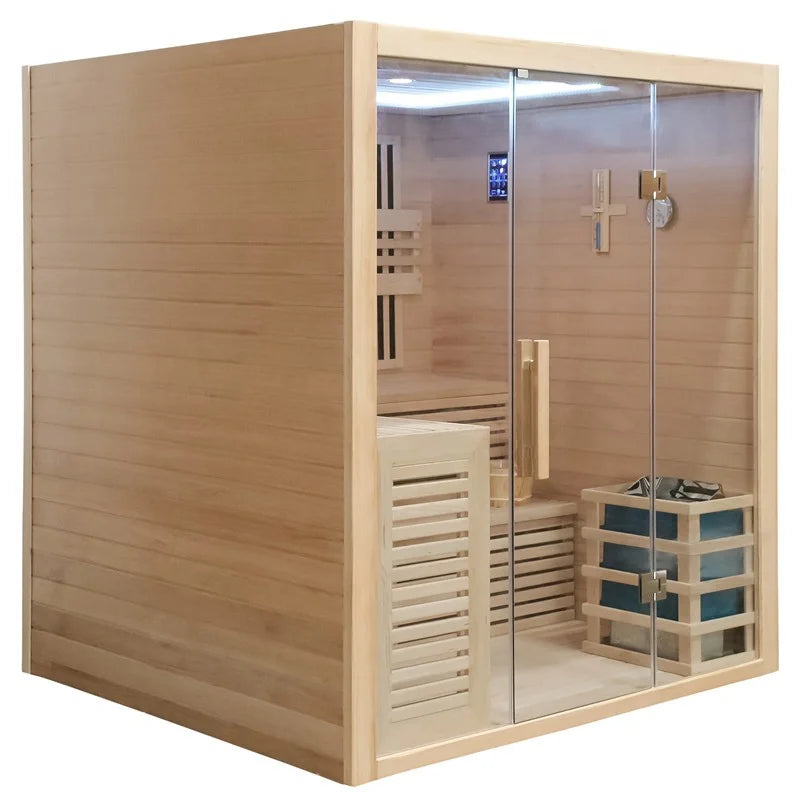 CenturaHeat - 4 Person Combination Bio Indoor Sauna - 6100W