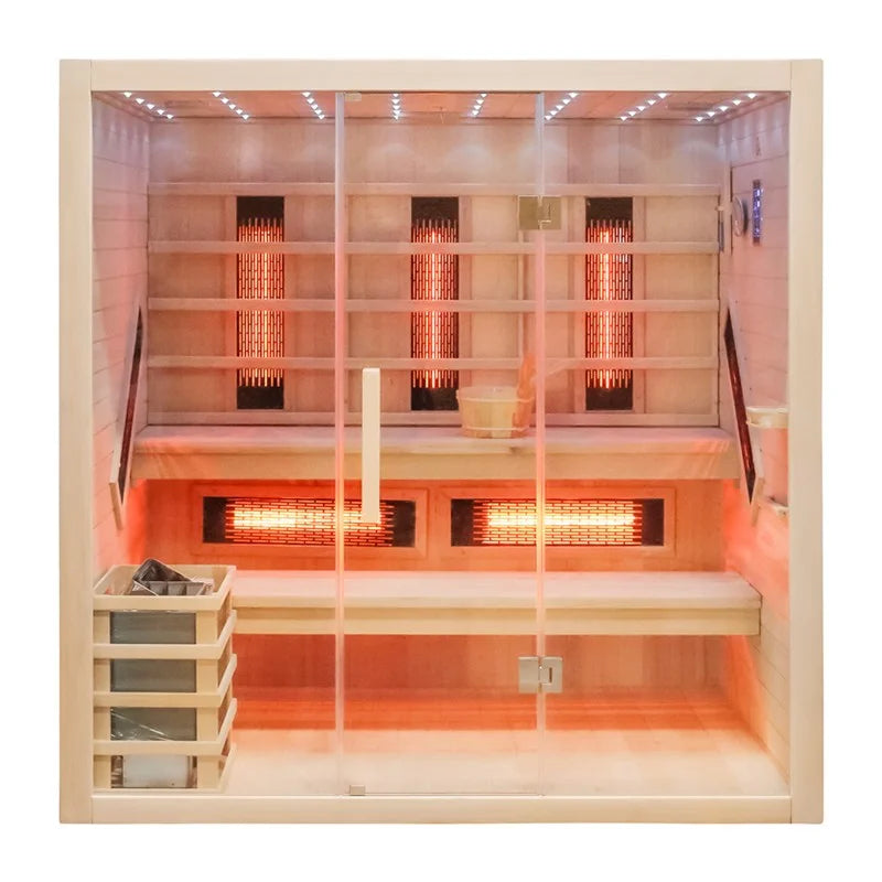 CenturaHeat - 5-8 Person Combination Bio Indoor Sauna