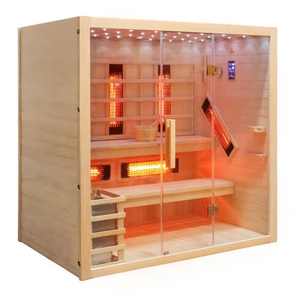 CenturaHeat - 5-8 Person Combination Bio Indoor Sauna