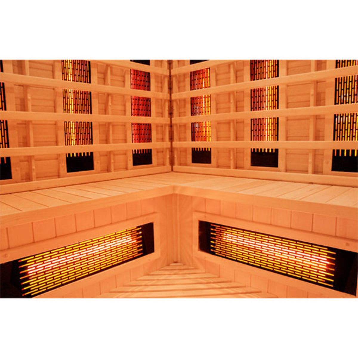 CenturaHeat 4-5 Person Infrared Diamond Corner Indoor Sauna - Your Fitness Hub