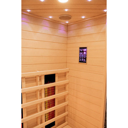 CenturaHeat 4-5 Person Infrared Diamond Corner Indoor Sauna - Your Fitness Hub