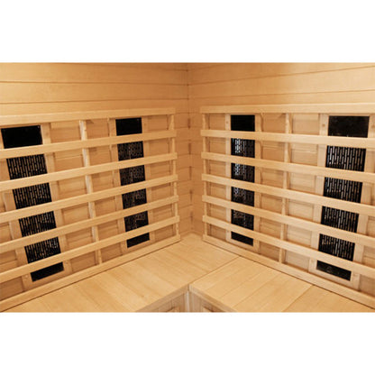 CenturaHeat 4-5 Person Diamond Infrared Corner Indoor Sauna - Your Fitness Hub