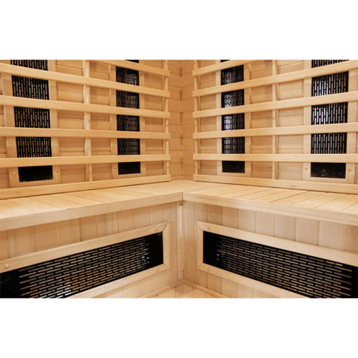 CenturaHeat 4-5 Person Diamond Infrared Corner Indoor Sauna - Your Fitness Hub