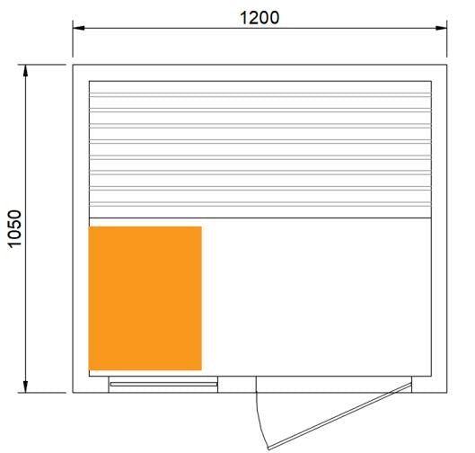 CenturaHeat - Traditional Steam Double 2 Person Indoor Sauna