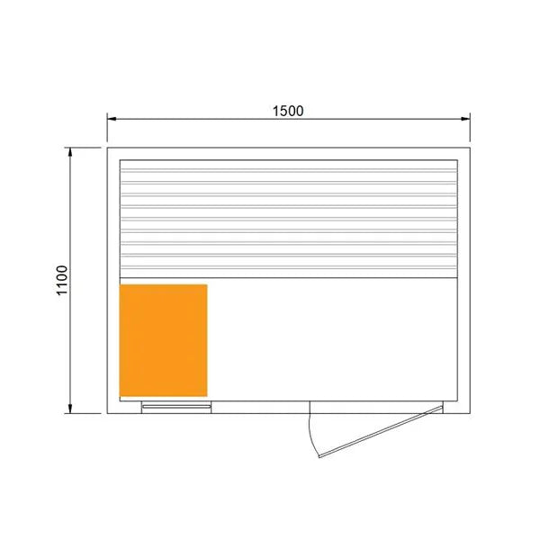 CenturaHeat - Traditional Steam 3 Person Indoor Sauna